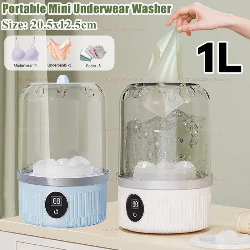 Cordless Mini Underwear Washing Machine | Portable & Waterproof | Travel-Friendly